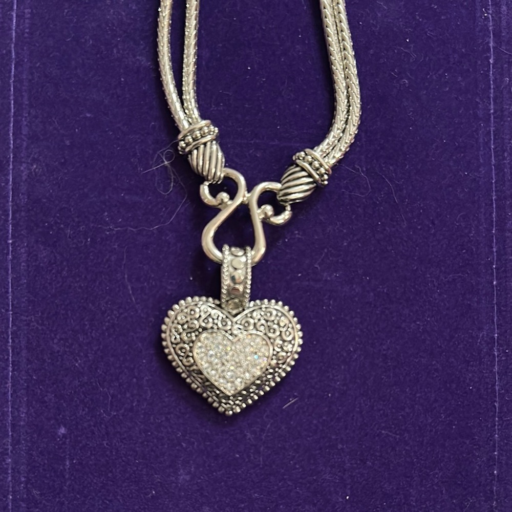 Silver Heart Pendant Necklace